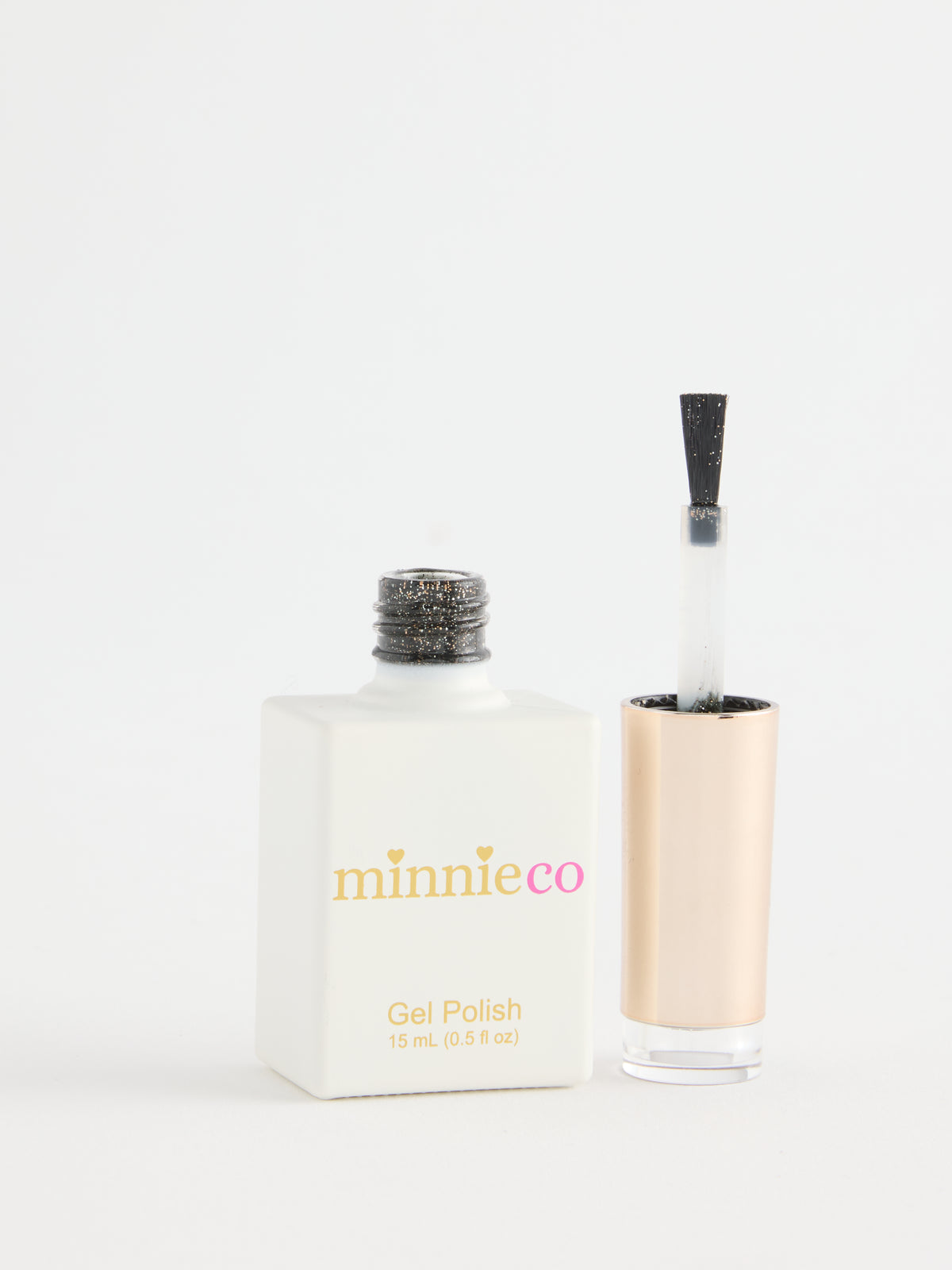 Naughty List open bottle and brush by Minnieco